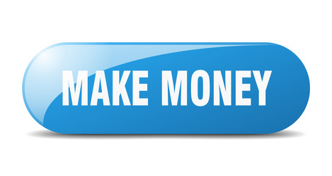 make money button sign key push vector image