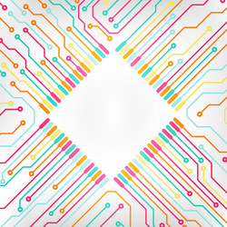 Circuit board cpu microprocessor data transfer vector