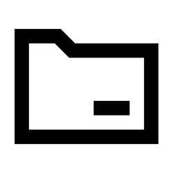 Folder icon suitable for website ui design vector