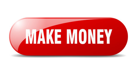 make money button sign key push vector image