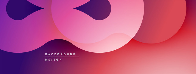 abstract gradient shapes overlap creating dynamic vector image