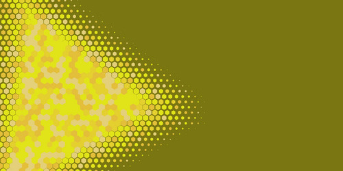 geometric multi size hexagon with color vector