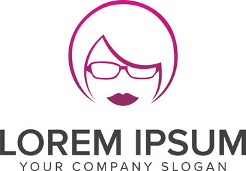 beauty face woman logo spa design concept Vector Image