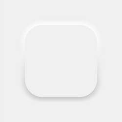 neumorphism square soft ui icon mockup element vector image