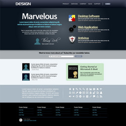 web design element template a complete set vector image