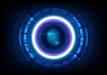 circuit technology background with digital data vector image