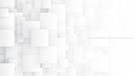 conceptual 3d tetragons abstract background vector image