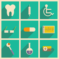 flat with shadow concept and mobile application vector