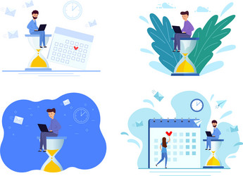 set deadline programmer vector image
