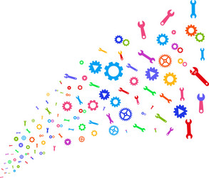 source stream of setup tools vector image