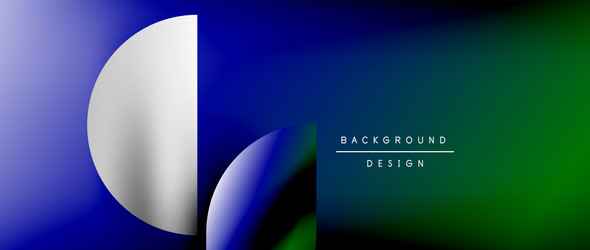 bright color circle and round element minimal vector image