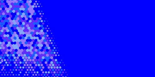 geometric multi size hexagon with color vector