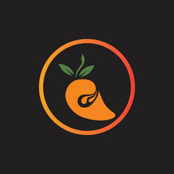 Mango fruit logo icon – Royalty-Free Vector | VectorStock