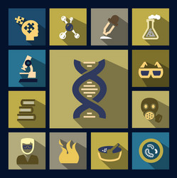 Science icon set vector