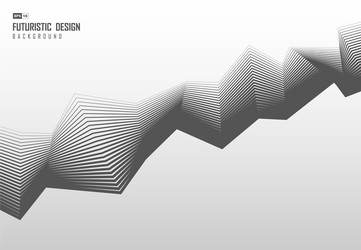 abstract design gray line pattern zig zag vector image