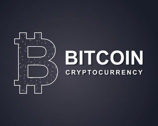 Black background for blockchain style vector