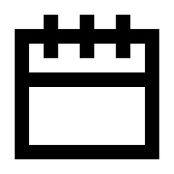 calendar icon suitable for website ui design vector image