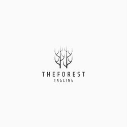 Pine tree logo icon design template Royalty Free Vector