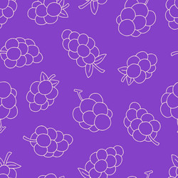 outline grape pattern repeat seamless vector image