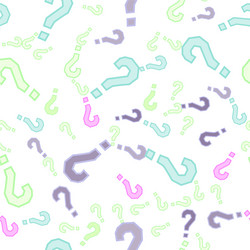 Quiz seamless pattern question marks doubt faq vector