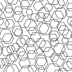 Abstract hexagon pattern vector