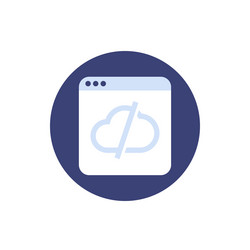disconnect from server icon for web vector image