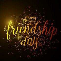 hand drawn happy friendship vector