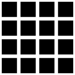 square basic shape mosaic repeatable pattern vector image