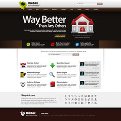web design element template a complete set vector image