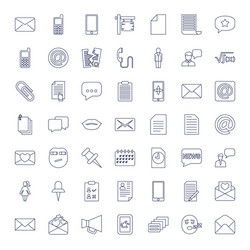 49 message icons vector