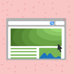 blank template of colorful website page layout vector image