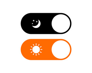 Dark Mode Toggle Switch Icon vector image