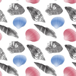 seamless endless pattern with print colorful vector image