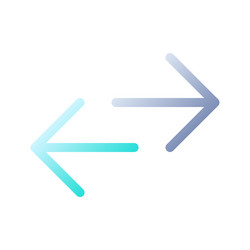 swap languages flat gradient two-color ui icon vector image
