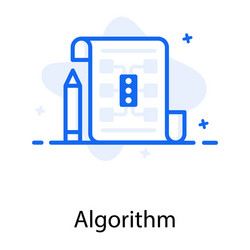 algorithm vector image
