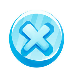 ice closed button frozen frame level menu vector