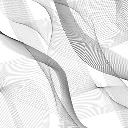 abstract waves pattern on white background vector