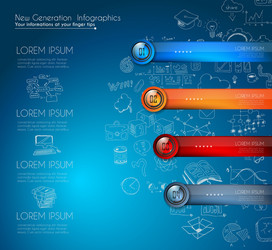 infographic template for modern data visualization vector image
