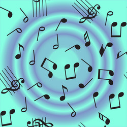 Seamless music notes pattern Royalty Free Vector Image