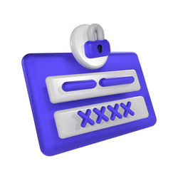 secure login page digital security padlock icon vector image