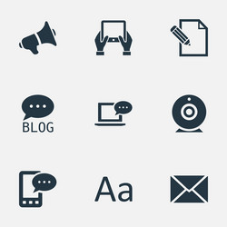 Set of simple user icons vector