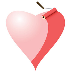 Painted heart vector