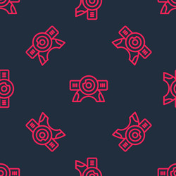 red line web camera icon isolated seamless pattern vector image
