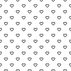 a seamless allover pattern of open outlined vector