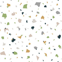 Abstract seamless pattern in terrazzo style vector