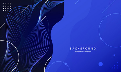 Abstract wave background element for design vector