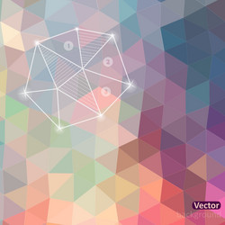 retro pattern of geometric shapes triangle vector image