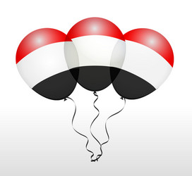 Balloons in as national flag vector