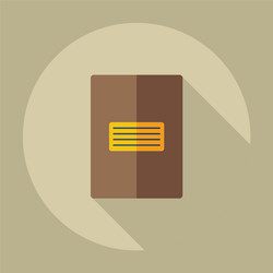 flat modern design with shadow icon notebook vector image