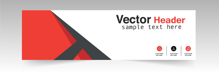 modern red header design background image vector image